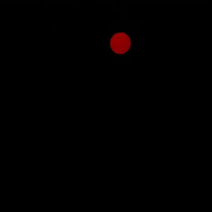 red moon at night